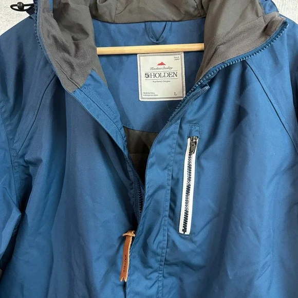 Holden Mens Blue Hooded Snowboard Ski Jacket Size Large Portland Oregon